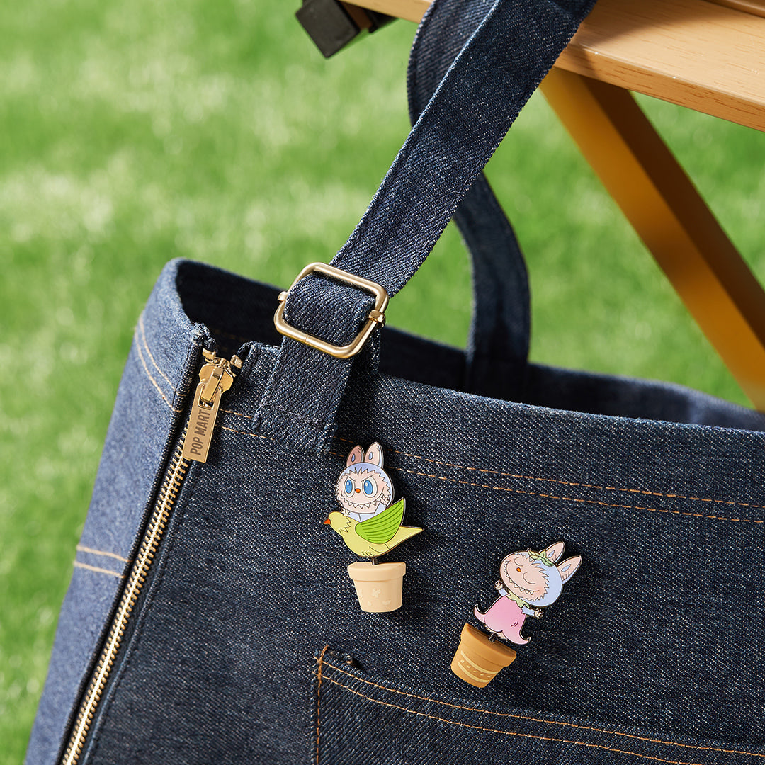 Labubu Denim Tote Bag– Fall In Wild Series - Image 3