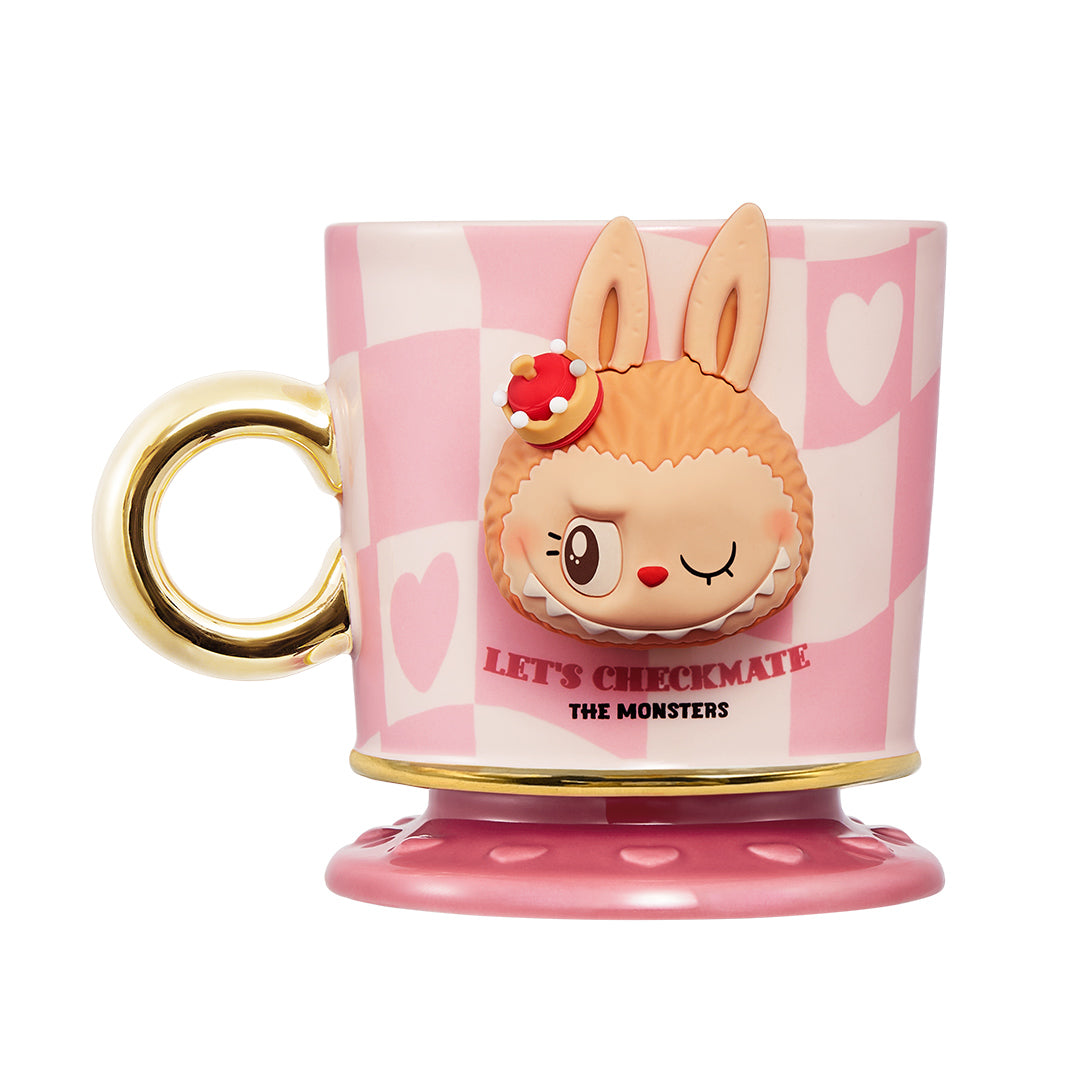 Labubu Let’s Checkmate Series Mug Pink Cup
