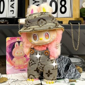 Jungle Chic Set for Labubu – Natural Style & Urban Touch