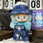 Dark Blue Jean Outfit for Labubu – Galactic Denim Style