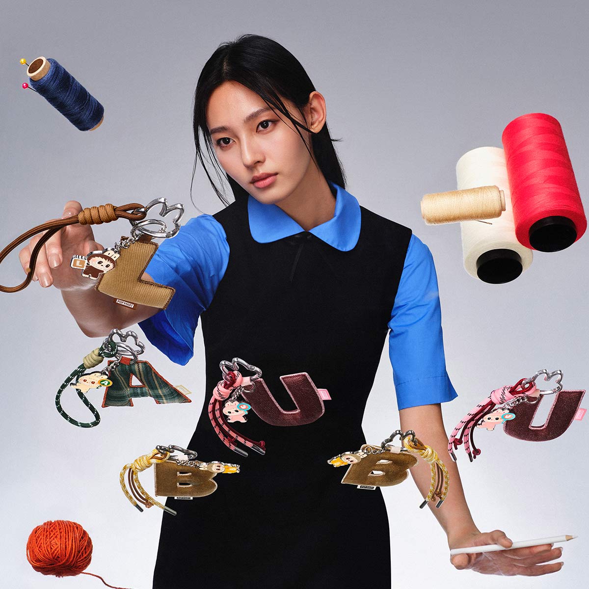 Labubu Letter Pendant ? – Pin for Love Series - Image 4