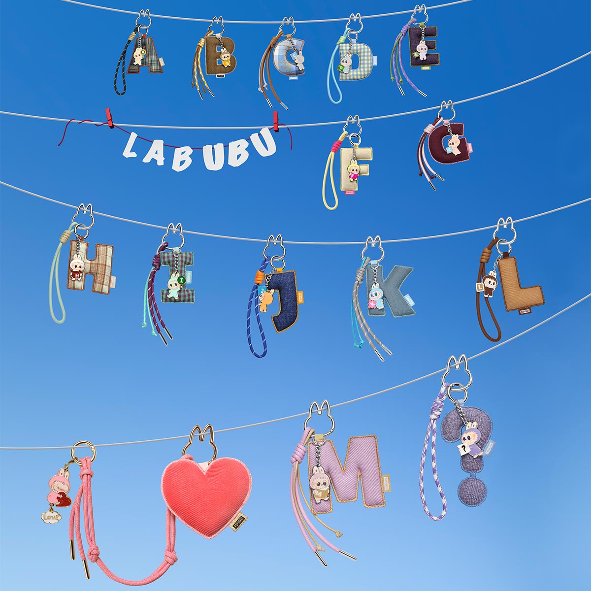 Labubu Letter Pendant ? – Pin for Love Series - Image 3