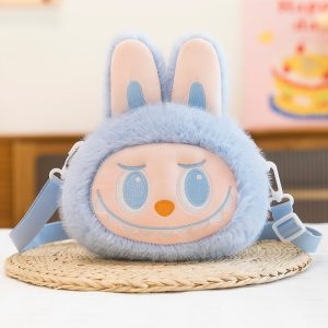 Labubu Plush Shoulder Bag Blue